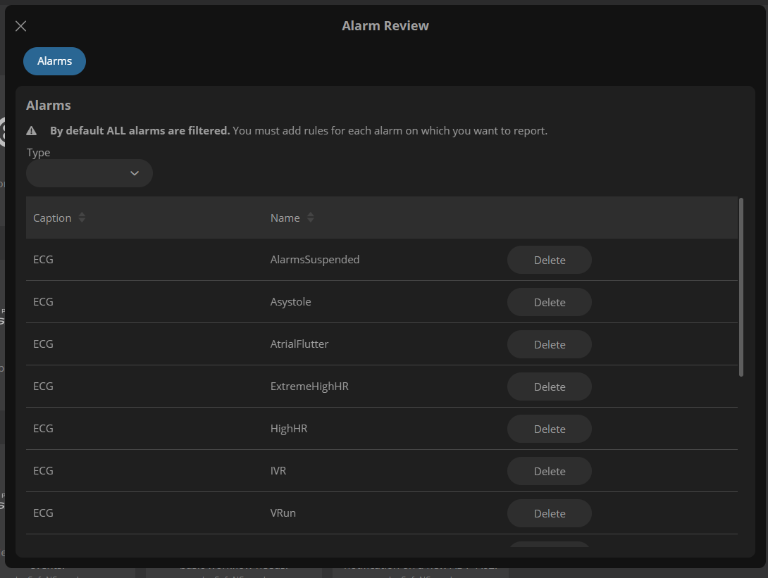 Alarm Review Application Spacelabs Healthcare